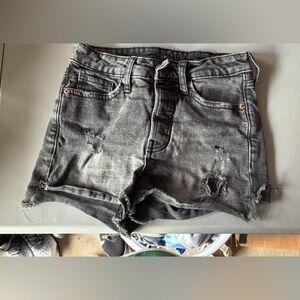 Old Navy Distressed Black Jean Shorts